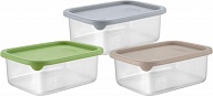 Контейнер для продуктов Sugar&Spice коллекция Vanilla, система идентификации крышек, гибкая крышка, 0,18л, прямоугольный, 98х73х38 (SE167510)